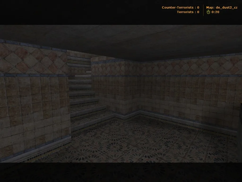 Скачать de_dust2_cz карта для CS 1.6: точки, раскидка, баланс сторон и настройки ботов - Скриншот