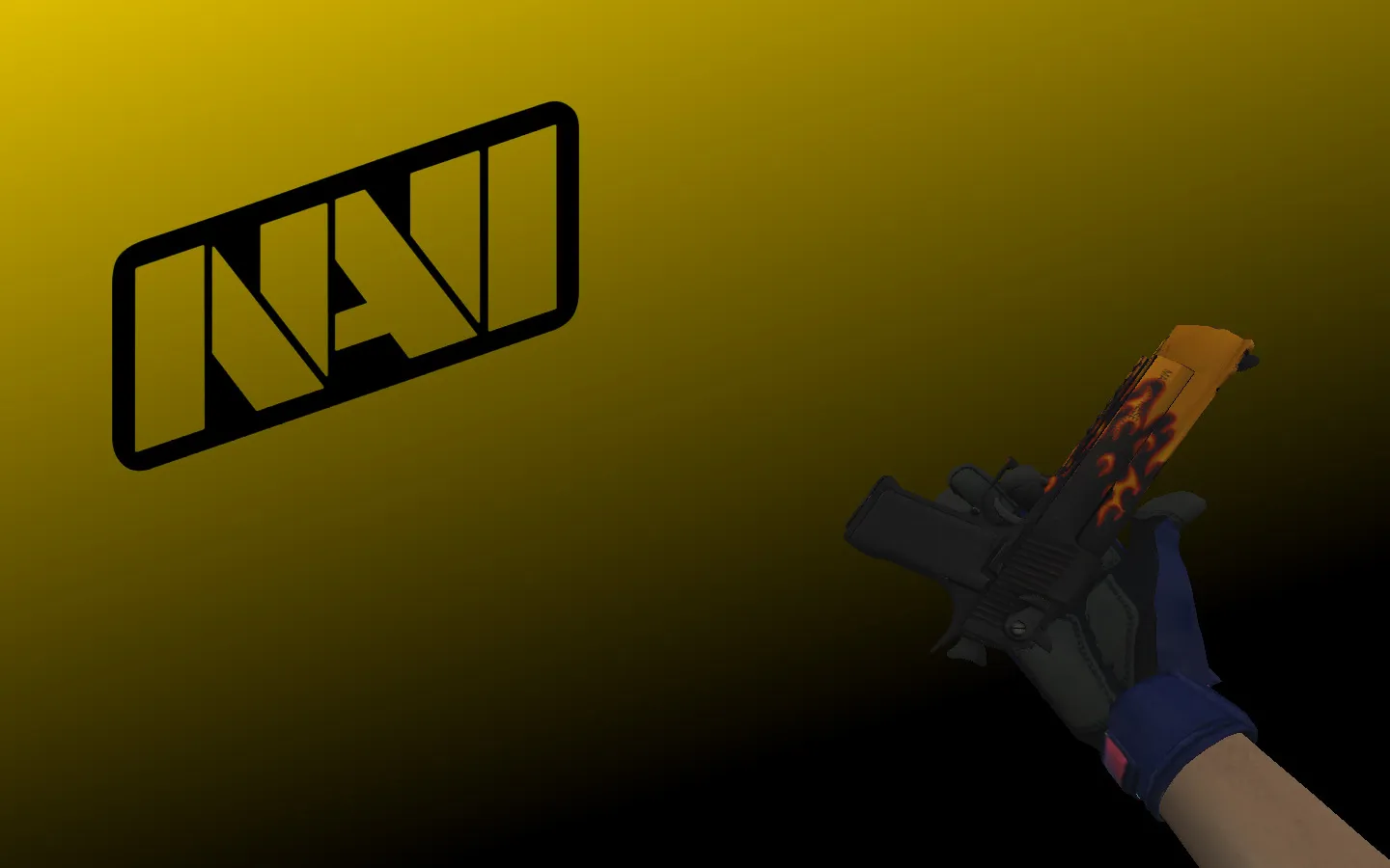 Скачать Инвентарь Navi Flamie для CS 1.6: паки оружия v_/p_/w_ модели, звуки, анимация осмотра, перчатки и нож - Скриншот