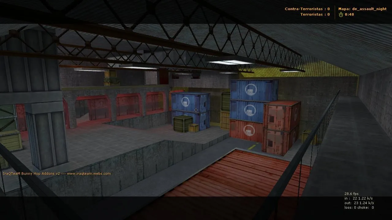 Скачать Карта de_assault_night для CS 1.6: ночная версия, баланс сторон, точки, маршруты и .nav для ботов - Скриншот