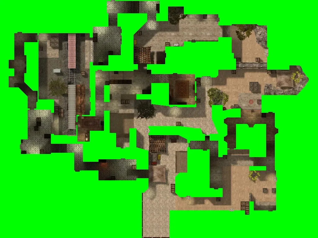 de_cocaine для CS 1.6: точки, парики, .nav и оптимизация карты — скриншот 7