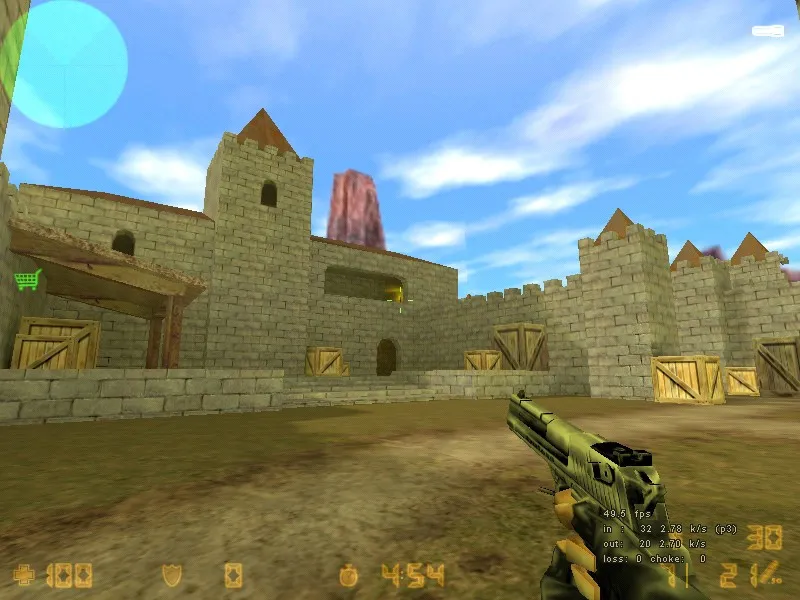 Скачать de_castillo карта для CS 1.6: баланс сторон, точки, .nav для ботов и оптимизация wpoly/epoly - Скриншот