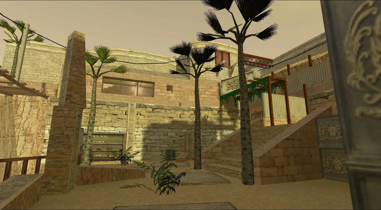 Скачать de_crete_island для CS 1.6: обзор карты, точки, маршруты, .nav и оптимизация wpoly/epoly - Скриншот