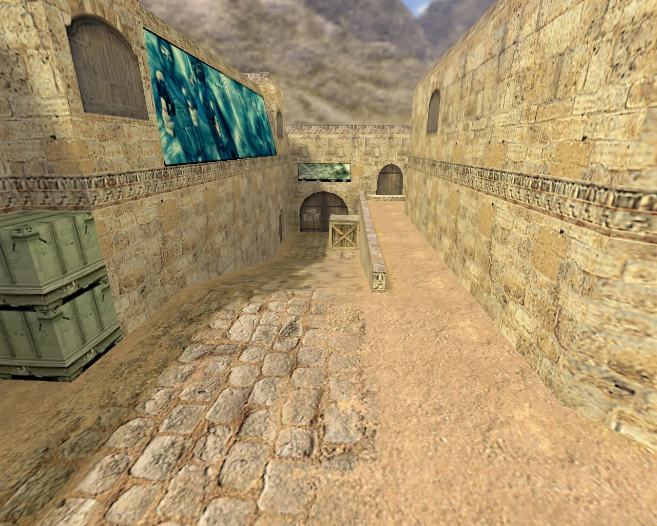 Скачать de_dust2_2x2 — DE карта для CS 1.6: точки, раунды, .nav и оптимизация wpoly/epoly - Скриншот