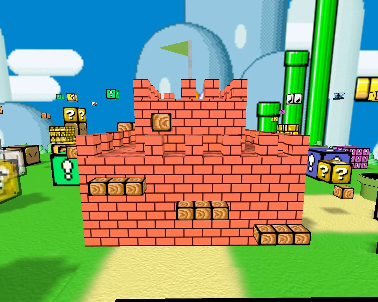 Скачать fy_marioblocks2 карта для CS 1.6: точки, раунды, .nav для ботов и оптимизация - Скриншот
