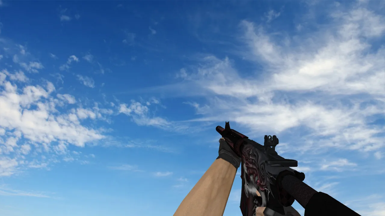 Скачать Модель M4A4 Death Walker v_m4a4 p_m4a4 w_m4a4 для CS 1.6: звуки, анимация осмотра и качество текстур - Скриншот
