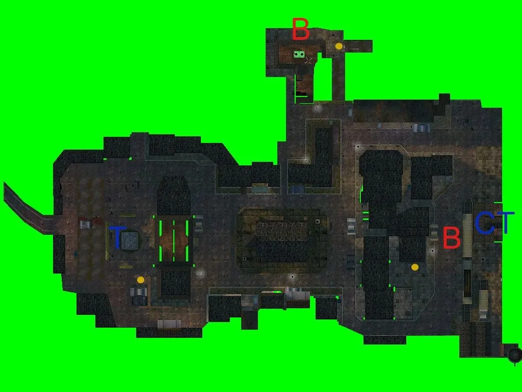 de_downtown для CS 1.6: установка карты, .nav для ботов, оптимизация и настройки сервера — скриншот 10