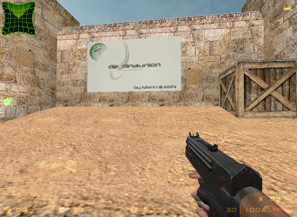 de_dinaunion для CS 1.6: точки, маршруты за CT/T, .nav для ботов и баланс по раундам — скриншот 8