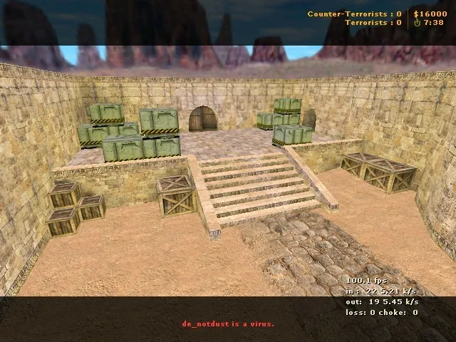 Скачать Карта de_notdust для CS 1.6: оптимизация и тактика - Скриншот