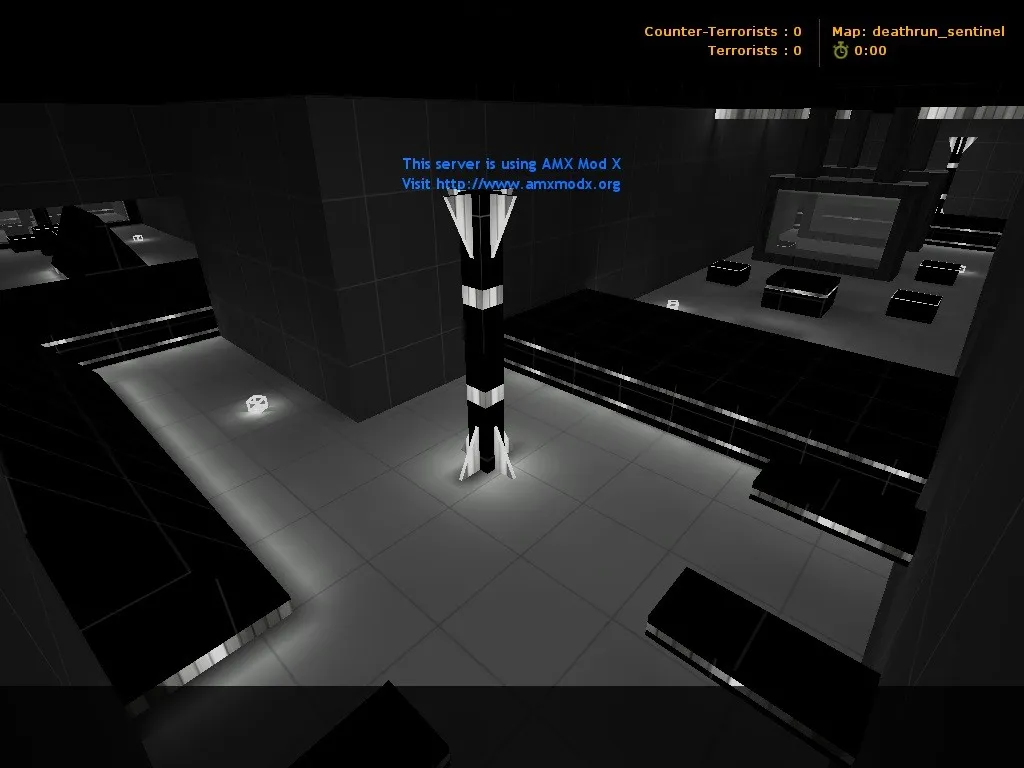 Скачать deathrun_sentinel для CS 1.6: тактика за CT/T, точки, .nav для ботов, оптимизация wpoly/epoly - Скриншот