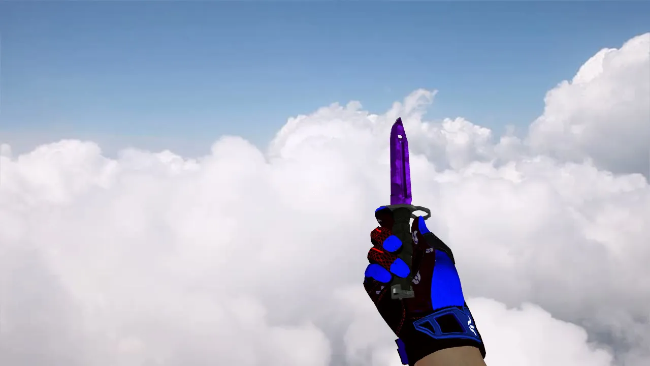 Скачать Модель ножа «Штык-нож Doppler Sapphire» v_knife_p, p_knife, w_knife для CS 1.6: звуки, осмотр, текстуры и настройка - Скриншот