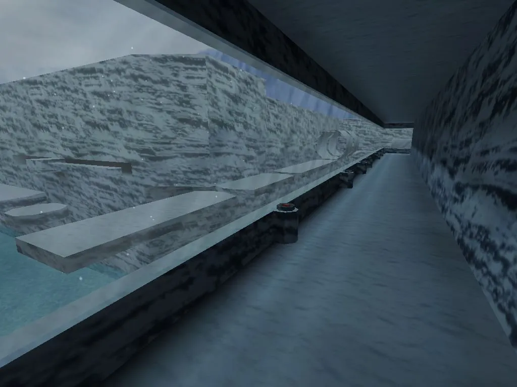 Скачать deathrun_snow_run для CS 1.6: карты deathrun, снег, ловушки, .nav и оптимизация wpoly/epoly - Скриншот