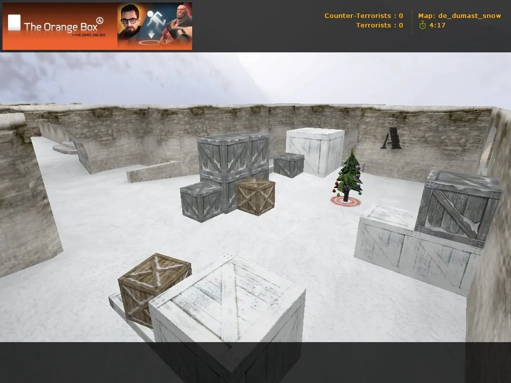 Скачать Карта de_dumast_snow для CS 1.6: баланс сторон, точки, оптимизация, .nav и настройки ботов - Скриншот