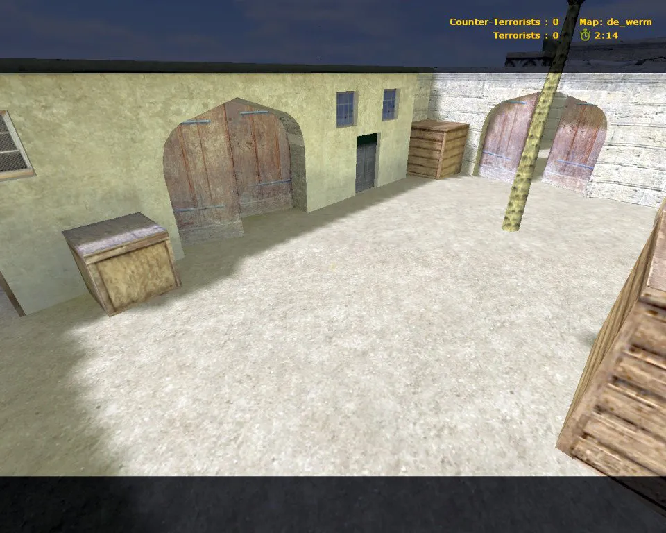 Скачать Карта de_werm для CS 1.6: Тактический анализ и характеристики - Скриншот