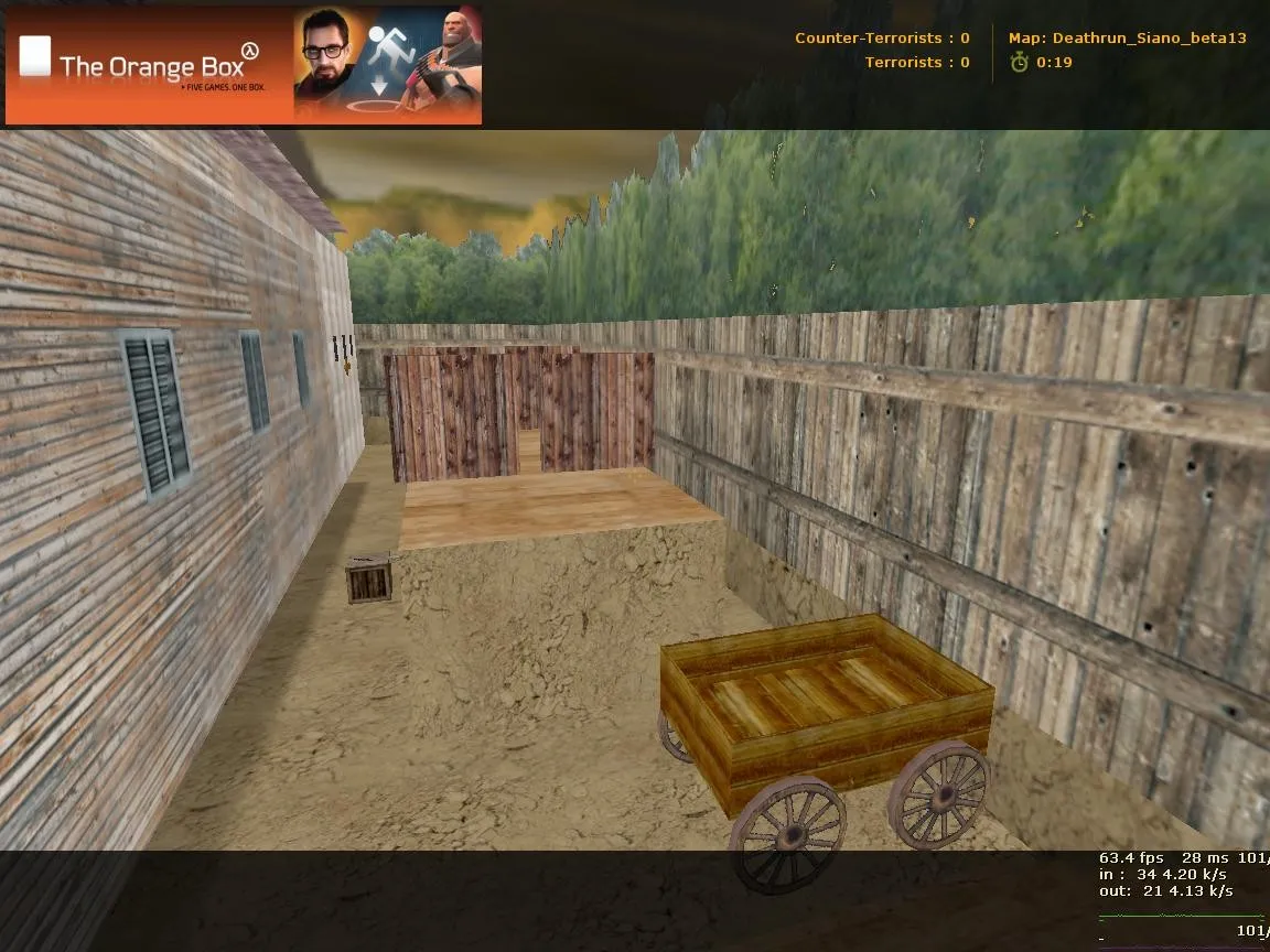 Скачать deathrun_siano для CS 1.6: тактика за команду и против trap-стратегий, точки, раунды и настройка сервера - Скриншот