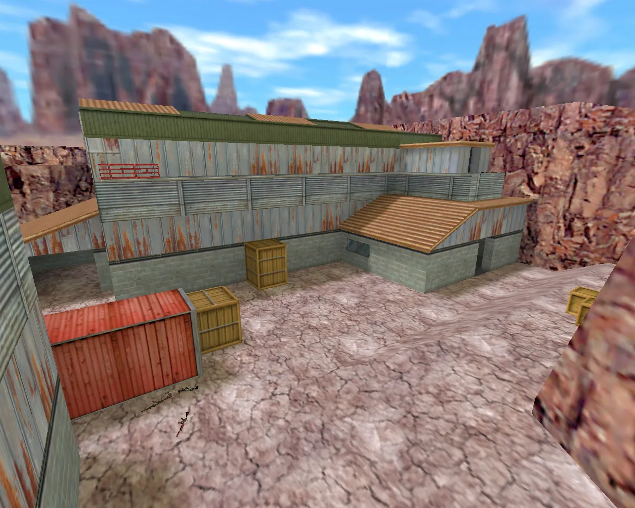 Скачать Карта 3d_aim_nuke для CS 1.6: тренировка прицела, точки спавна, навигация для ботов и оптимизация - Скриншот
