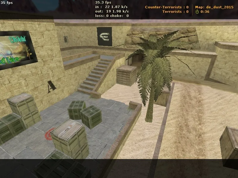 Карта de_dust_2015 для CS 1.6: точки, маршруты за Т и КТ, .nav для ботов, оптимизация wpoly/epoly — скриншот 8