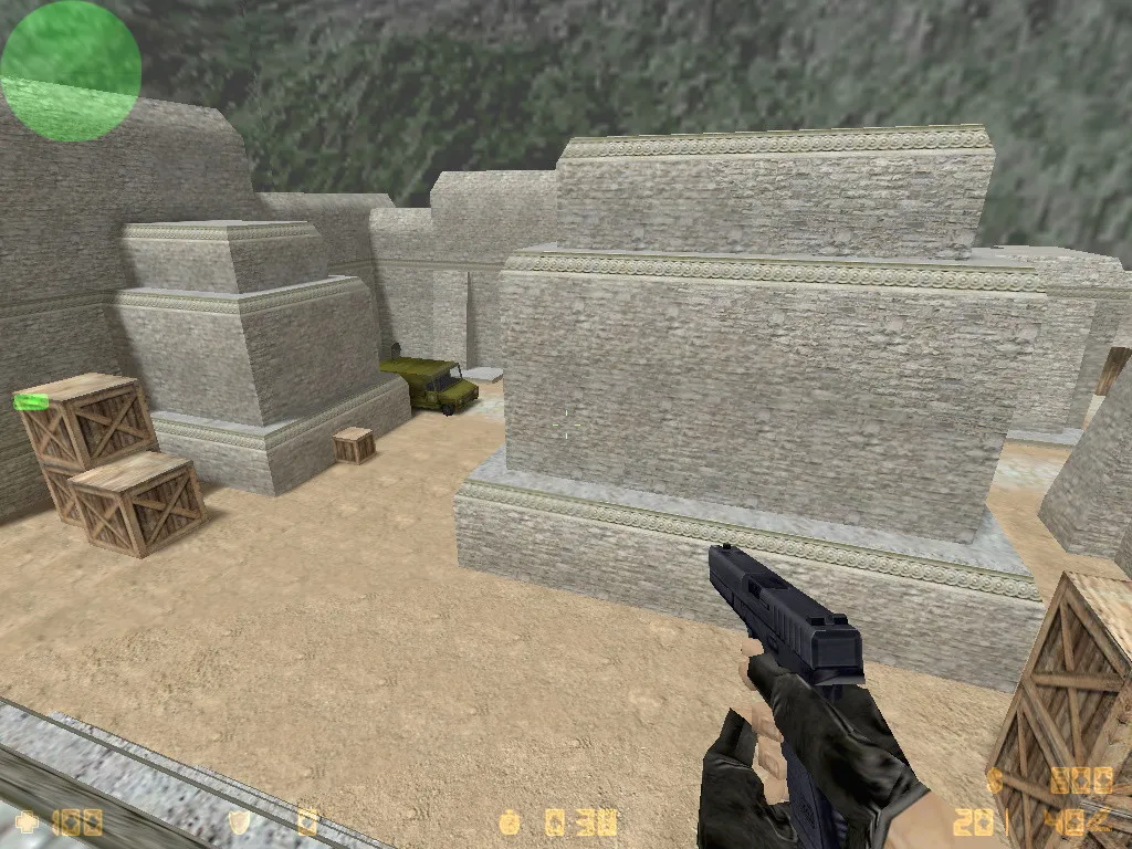 Карта de_aztec_assault для CS 1.6: точки, маршруты, .nav для ботов и оптимизация wpoly/epoly — скриншот 8