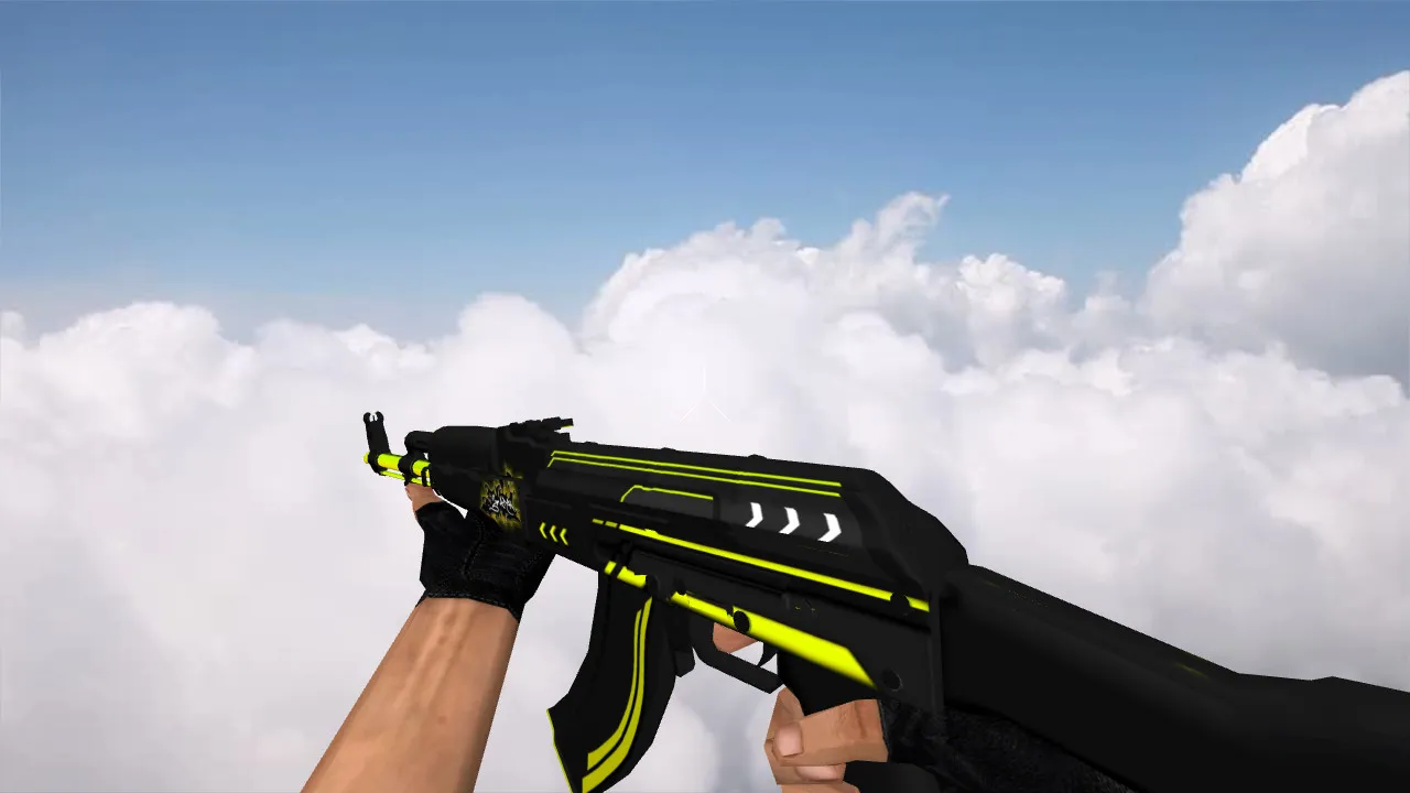 Скачать Модель AK-47 Machine для CS 1.6 - Качественные текстуры и реалистичные звуки - Скриншот