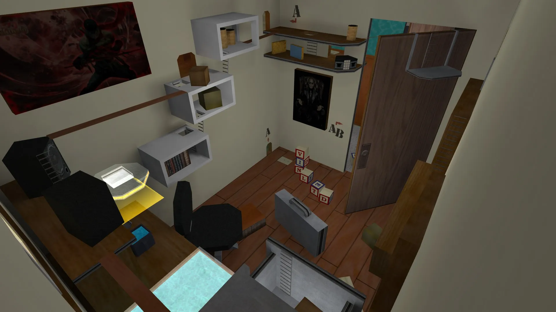 de_bigfreakinhouse_beta2 для CS 1.6 — тактики, точки, .nav и оптимизация карты — скриншот 8