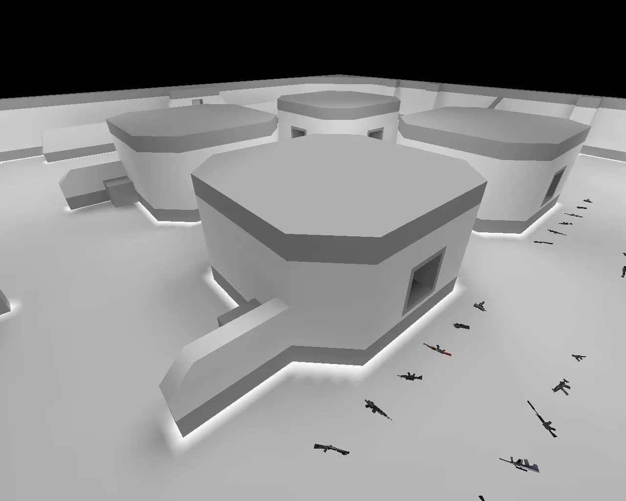 Скачать Карта fy_snow_white для CS 1.6: тактика, точки, .nav и оптимизация wpoly/epoly - Скриншот