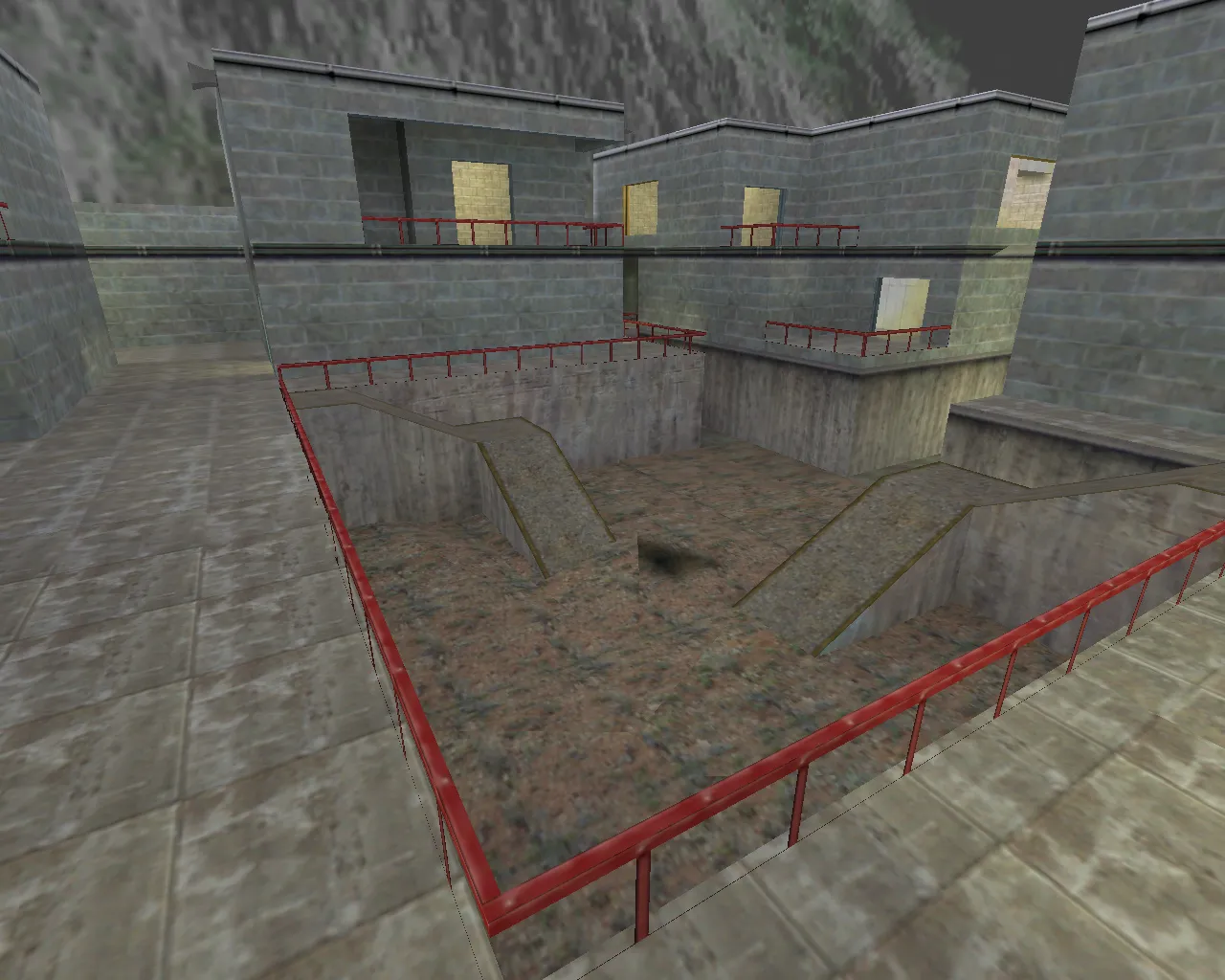 Скачать Карта de_crossfire для CS 1.6: точки, маршруты, .nav для ботов и оптимизация wpoly/epoly - Скриншот