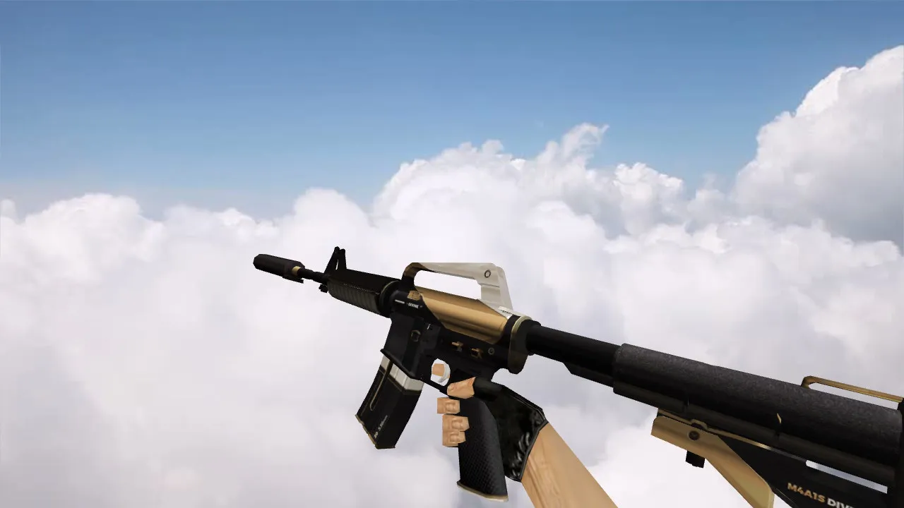 Скачать Модель «M4A1 Divine» v_m4a1, p_m4a1, w_m4a1 для CS 1.6: звуки, анимация осмотра, текстуры - Скриншот