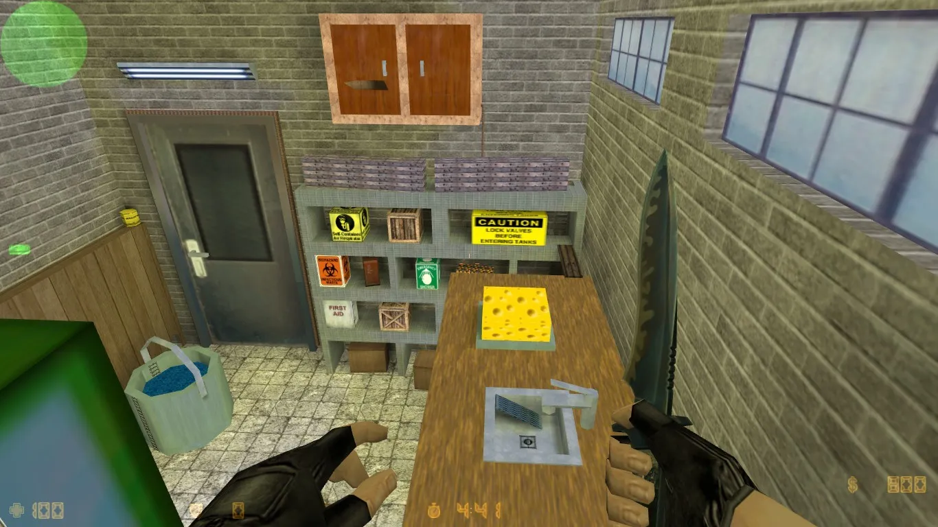 Скачать Карта de_firerats_basement2012_v2 для CS 1.6: тактика, точки и настройки сервера - Скриншот