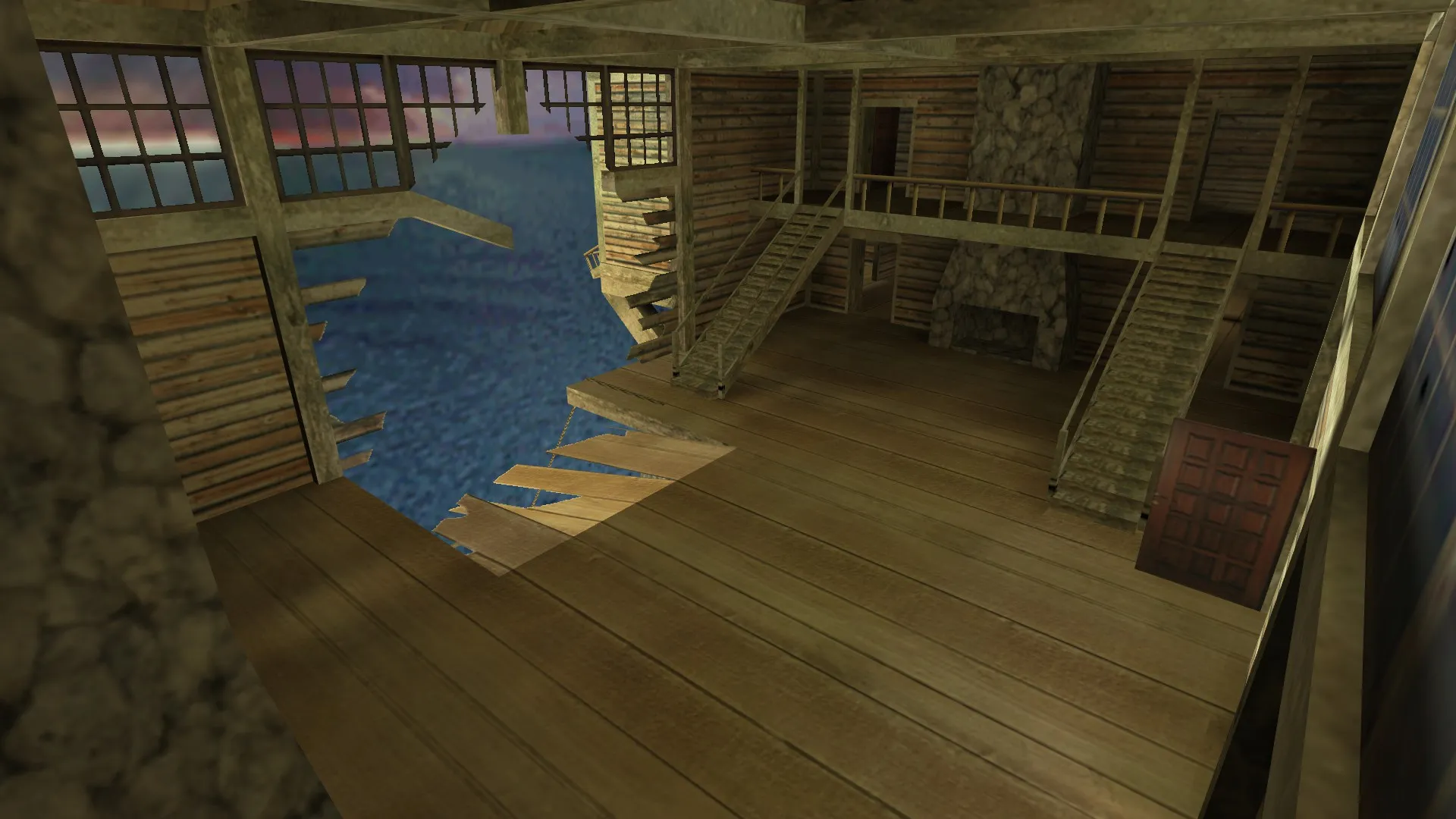 Скачать Карта de_cliffcabin для CS 1.6: точки, маршруты CT/T, .nav для ботов и оптимизация wpoly/epoly - Скриншот