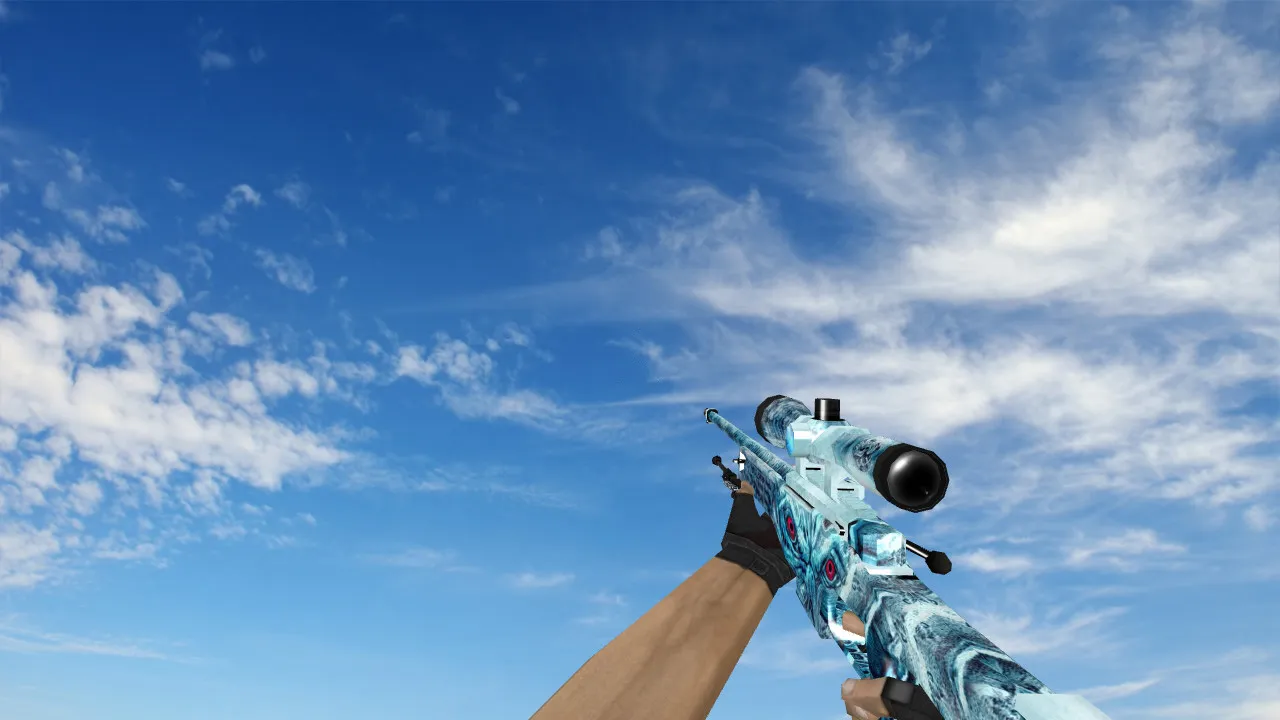 Скачать Модель AWP Frozen Cold для CS 1.6 - Оружие с уникальным дизайном - Скриншот