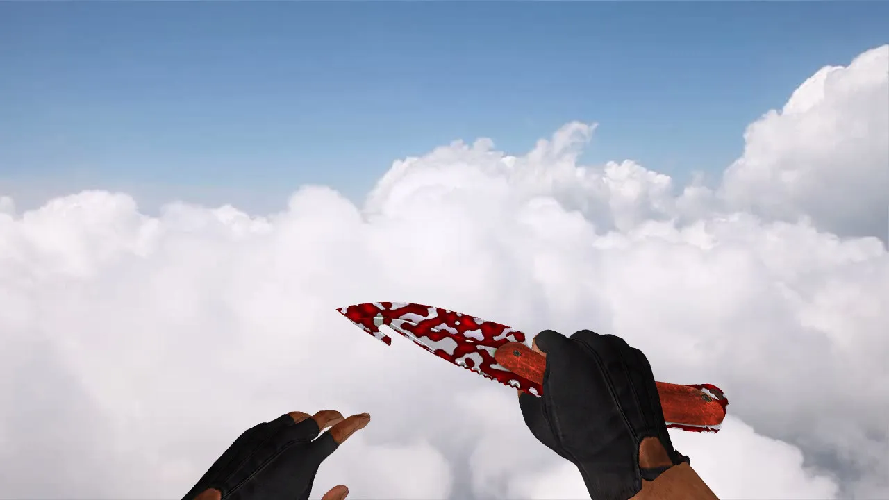Скачать Модель «Gut Knife Streaks» для CS 1.6: v_ w_ p_ файлы, звуки, анимация осмотра и качество текстур - Скриншот