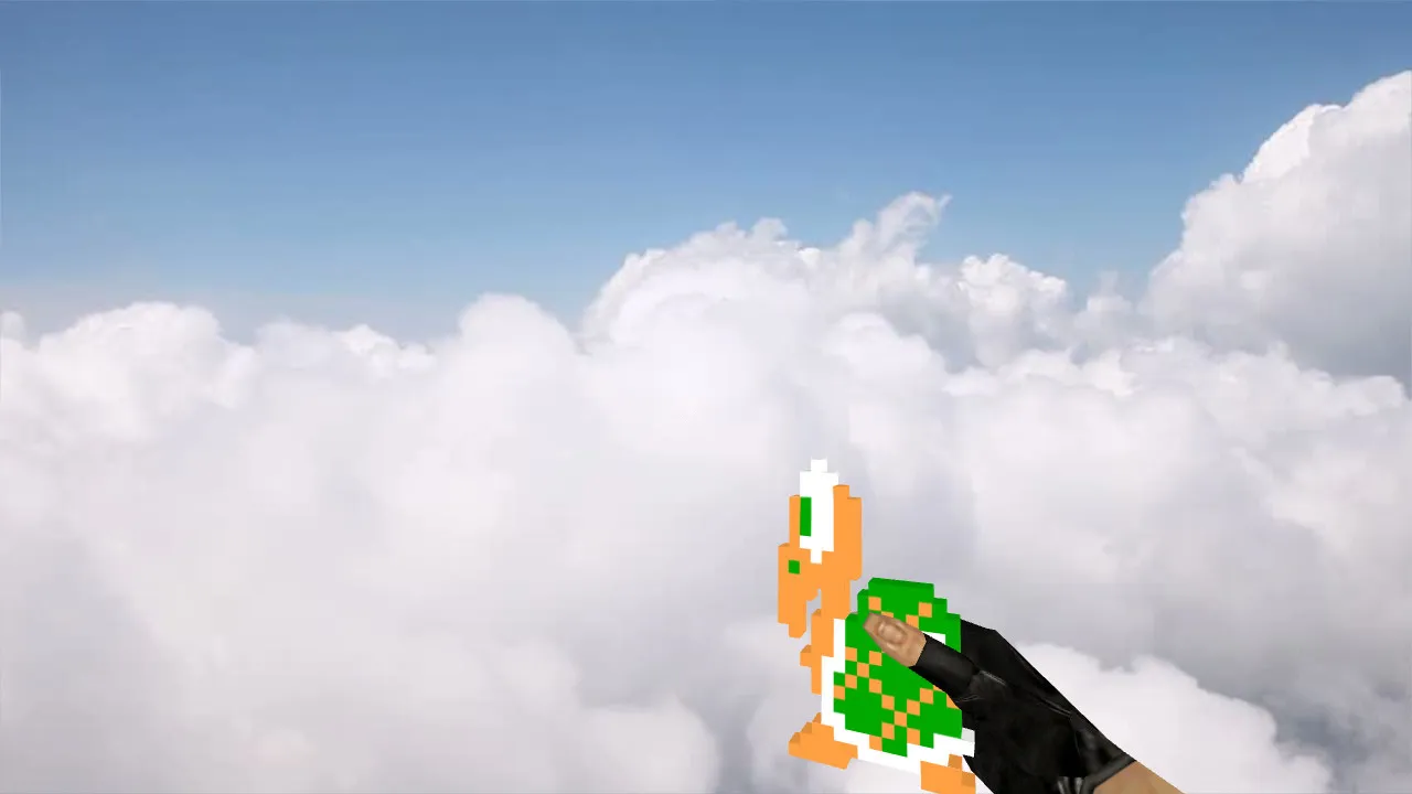 Скачать Модель «Koopa Nades» для CS 1.6: v_ и p_ гранат, звуки, анимация осмотра, текстуры - Скриншот