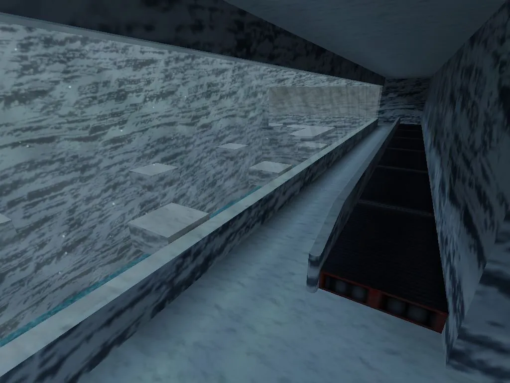 Скачать deathrun_snow_run для CS 1.6: карты deathrun, снег, ловушки, .nav и оптимизация wpoly/epoly - Скриншот