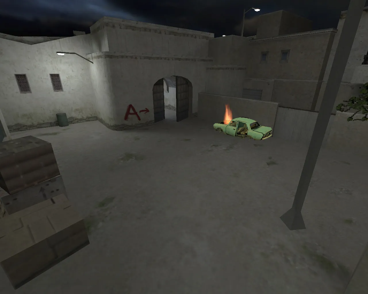 Скачать css_dust2night_gob1: de_dust2night карта для CS 1.6 — точки, тактика за CT/T и советы по настройке - Скриншот