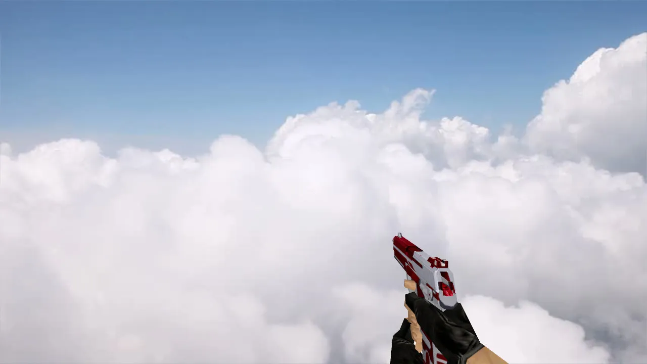 Скачать Модель «Default USP Red Destiny» для CS 1.6 — уникальный скин - Скриншот