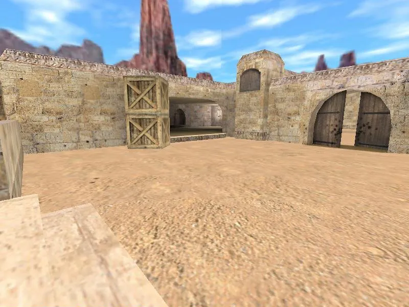 Скачать Карта awp_dust для CS 1.6: точки под AWP, баланс сторон, оптимизация и .nav для ботов - Скриншот