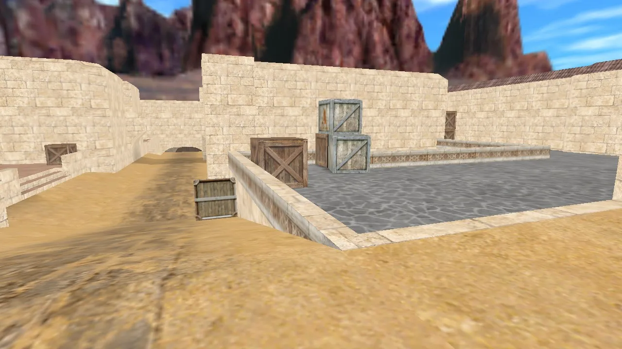 Скачать de_dust2_2006 карта для CS 1.6: баланс сторон, точки, .nav для ботов и оптимизация - Скриншот