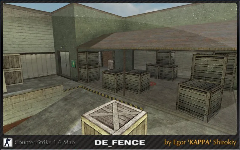 Скачать de_fence_rc1 — карта для CS 1.6: точки под контроль, маршруты, .nav для ботов и оптимизация - Скриншот