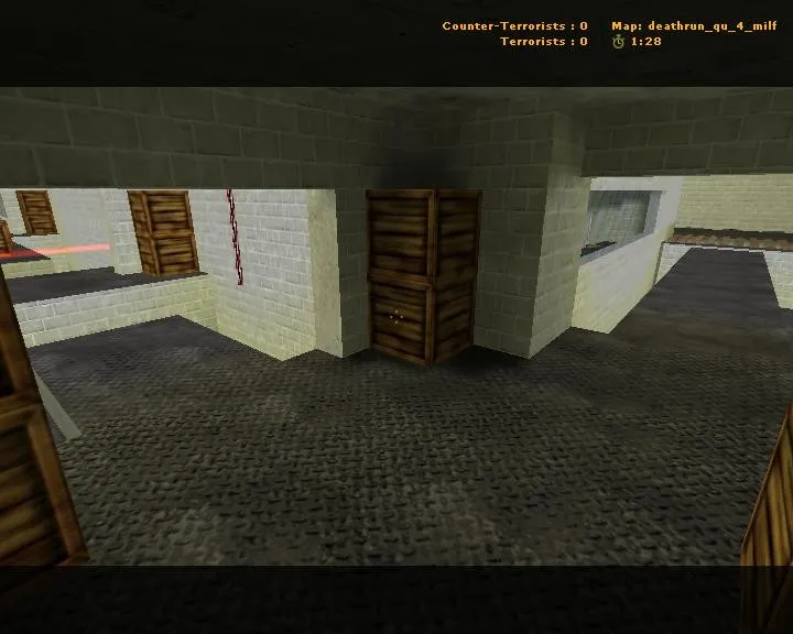 Скачать deathrun_qu_4_milf — карта Deathrun для CS 1.6: точки, маршруты, навигация ботов, оптимизация - Скриншот