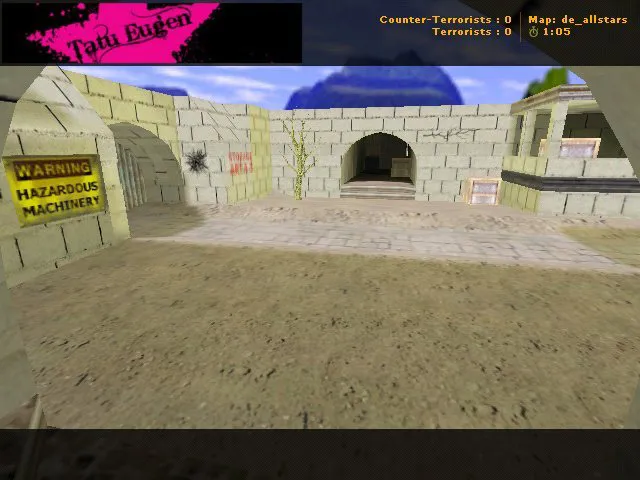 Скачать Карта de_allstars для CS 1.6: баланс сторон, точки, .nav для ботов и оптимизация wpoly/epoly - Скриншот