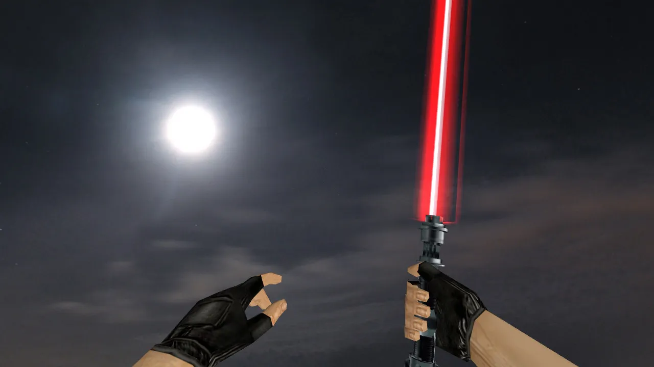 Скачать Модель ножа Lightsaber Multicolor Pack v_ и p_ для CS 1.6: звуки, анимация осмотра, качество текстур - Скриншот