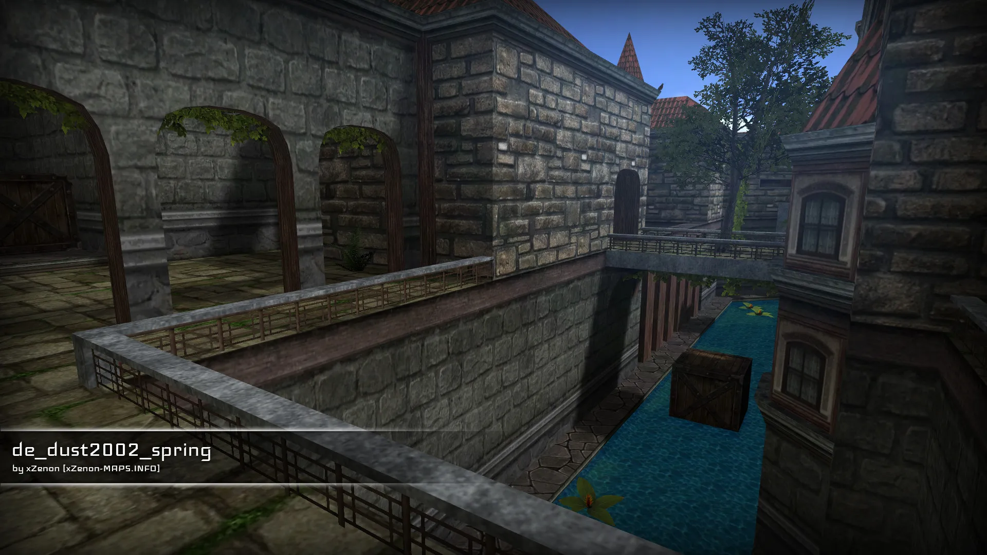 Скачать Карта de_dust2002_spring_b1 для CS 1.6: быстрый обзор, точки, тактика, .nav, оптимизация - Скриншот