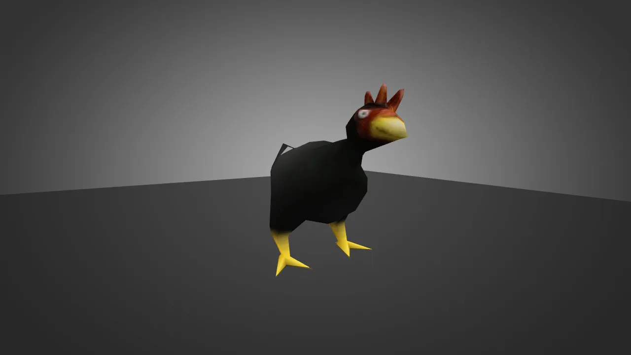 Скачать Модель «Chicken Black» для CS 1.6 - Уникальный скин для вашей игры - Скриншот