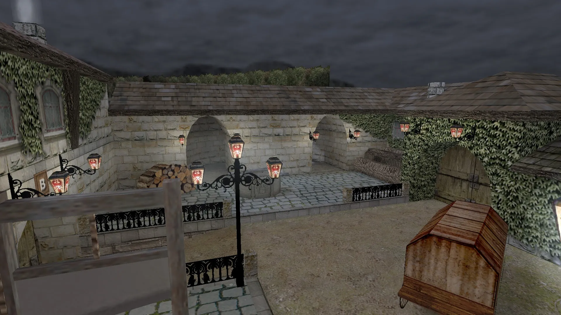 Карта de_medieval для CS 1.6 - Тактическое сражение в средневековых декорациях — скриншот 4