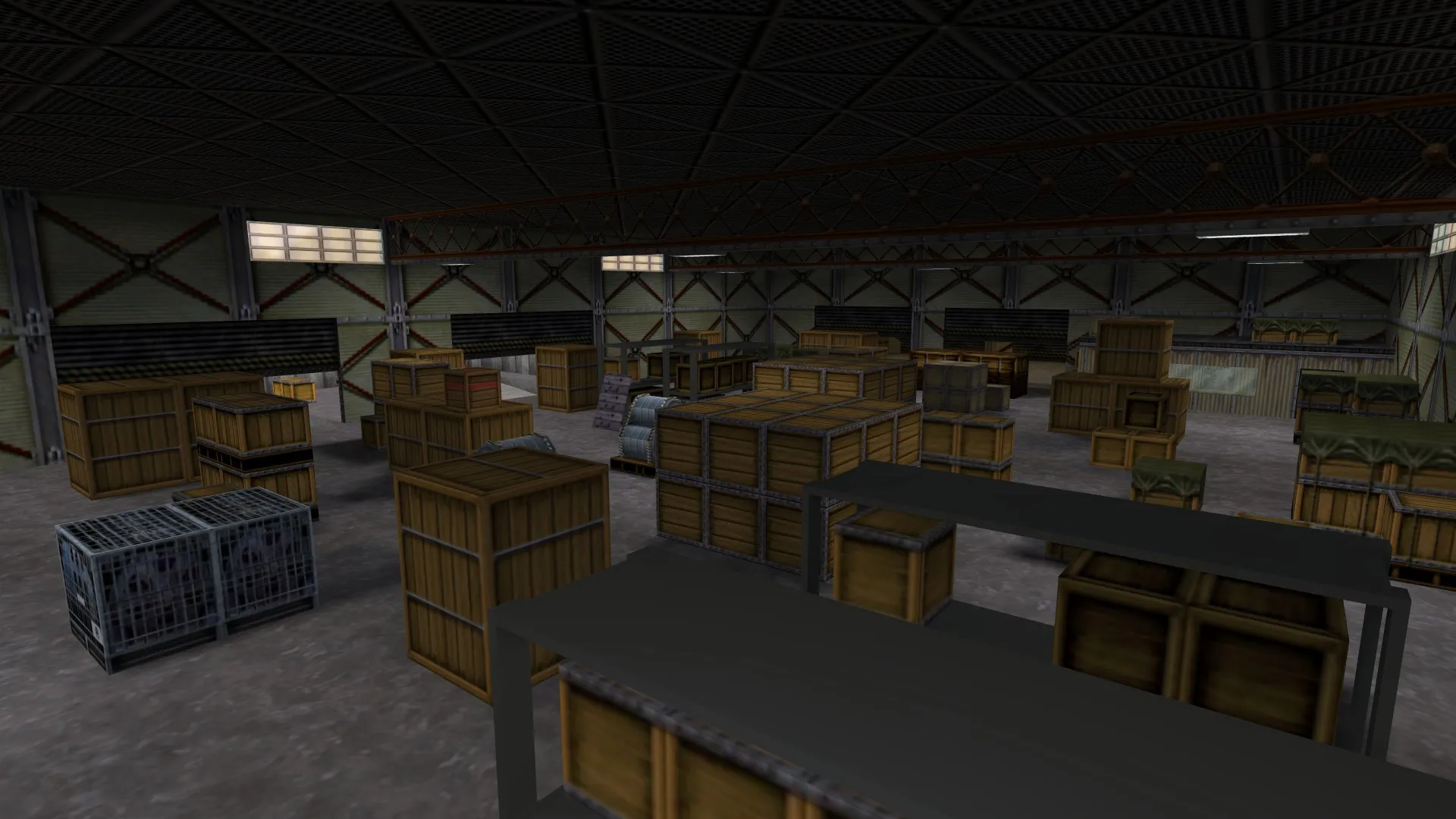 Скачать Карта crate_warehouse для CS 1.6: точки, маршруты, .nav для ботов, оптимизация wpoly/epoly - Скриншот