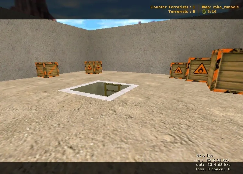 Скачать Карта mba_tunnels для CS 1.6: Тактические особенности и стратегии - Скриншот