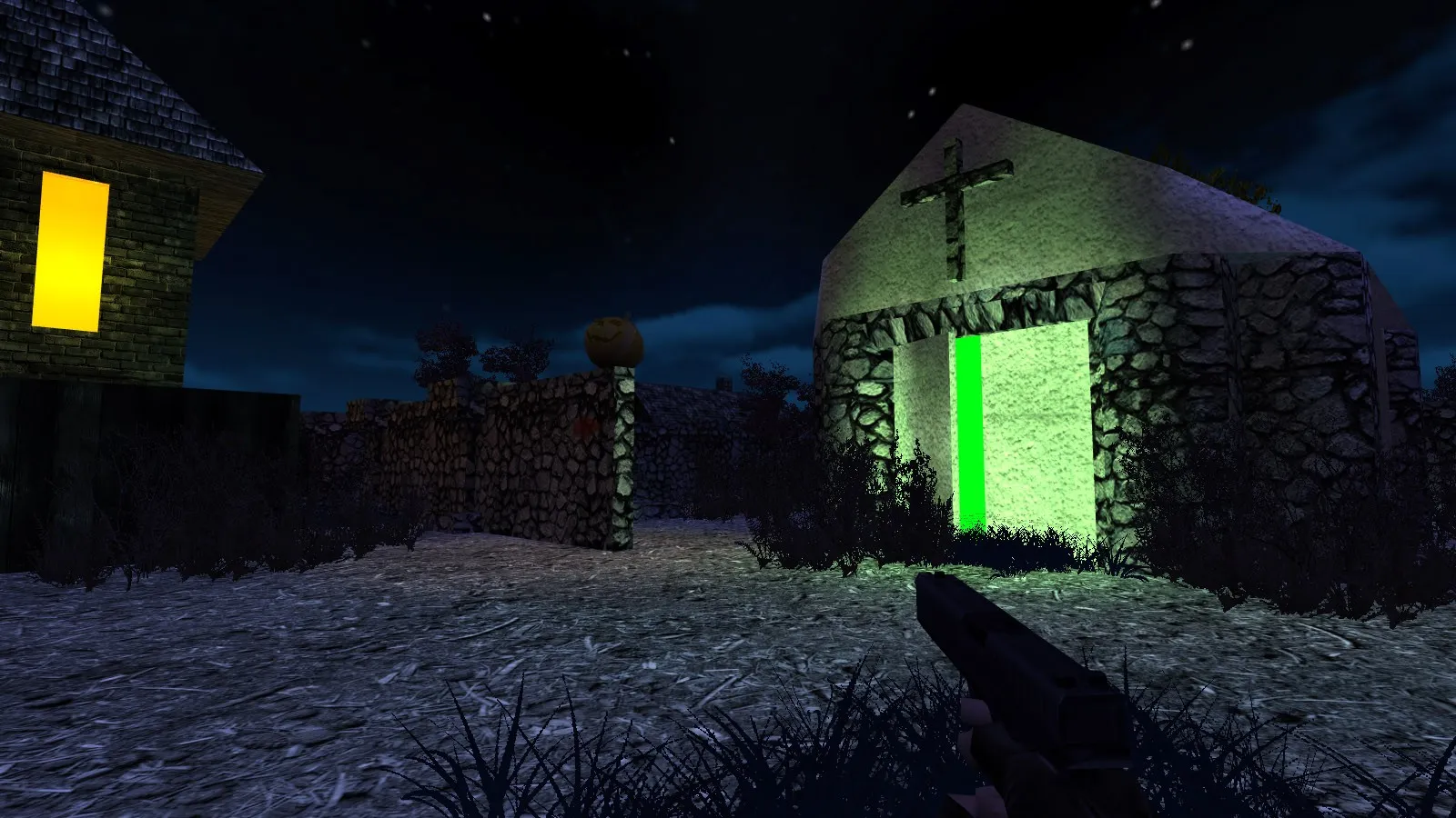 Карта de_halloween_night для CS 1.6: баланс сторон, точки, .nav для ботов, оптимизация wpoly/epoly — скриншот 6