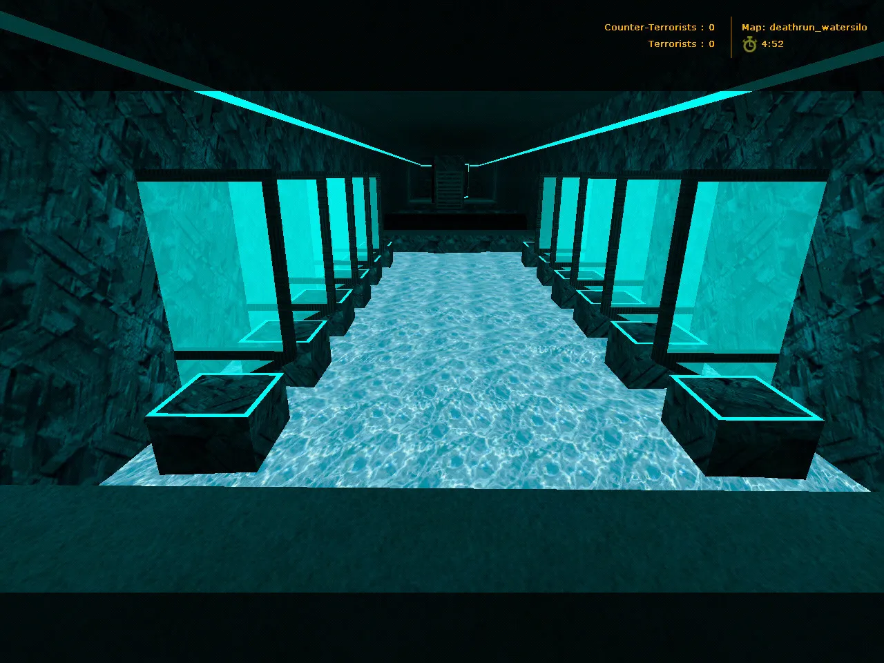 deathrun_watersilo для CS 1.6: карта deathrun, точки, ловушки и тактика заходов — скриншот 1