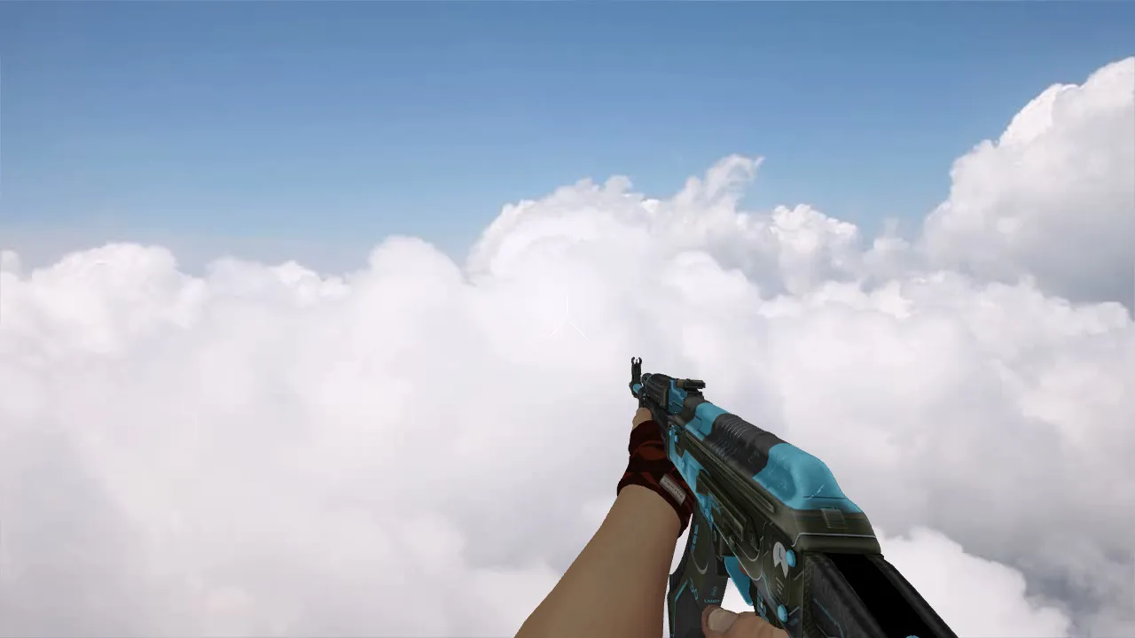Скачать Модель «AK-47 Luanmat Blue» для CS 1.6: Высокое качество и уникальный стиль - Скриншот