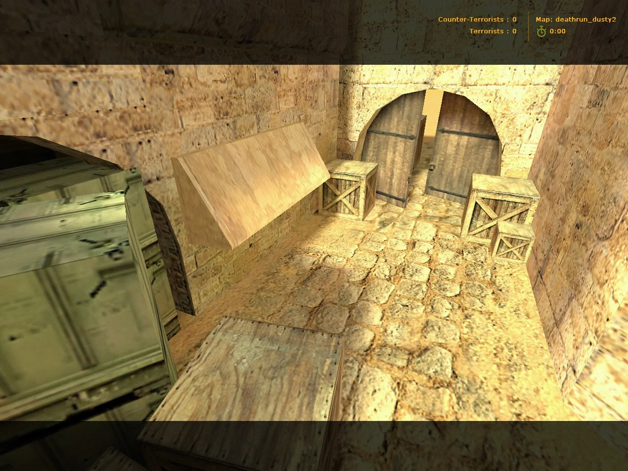 deathrun_dusty2 для CS 1.6: тактики, точки, .nav и оптимизация карт — скриншот 7
