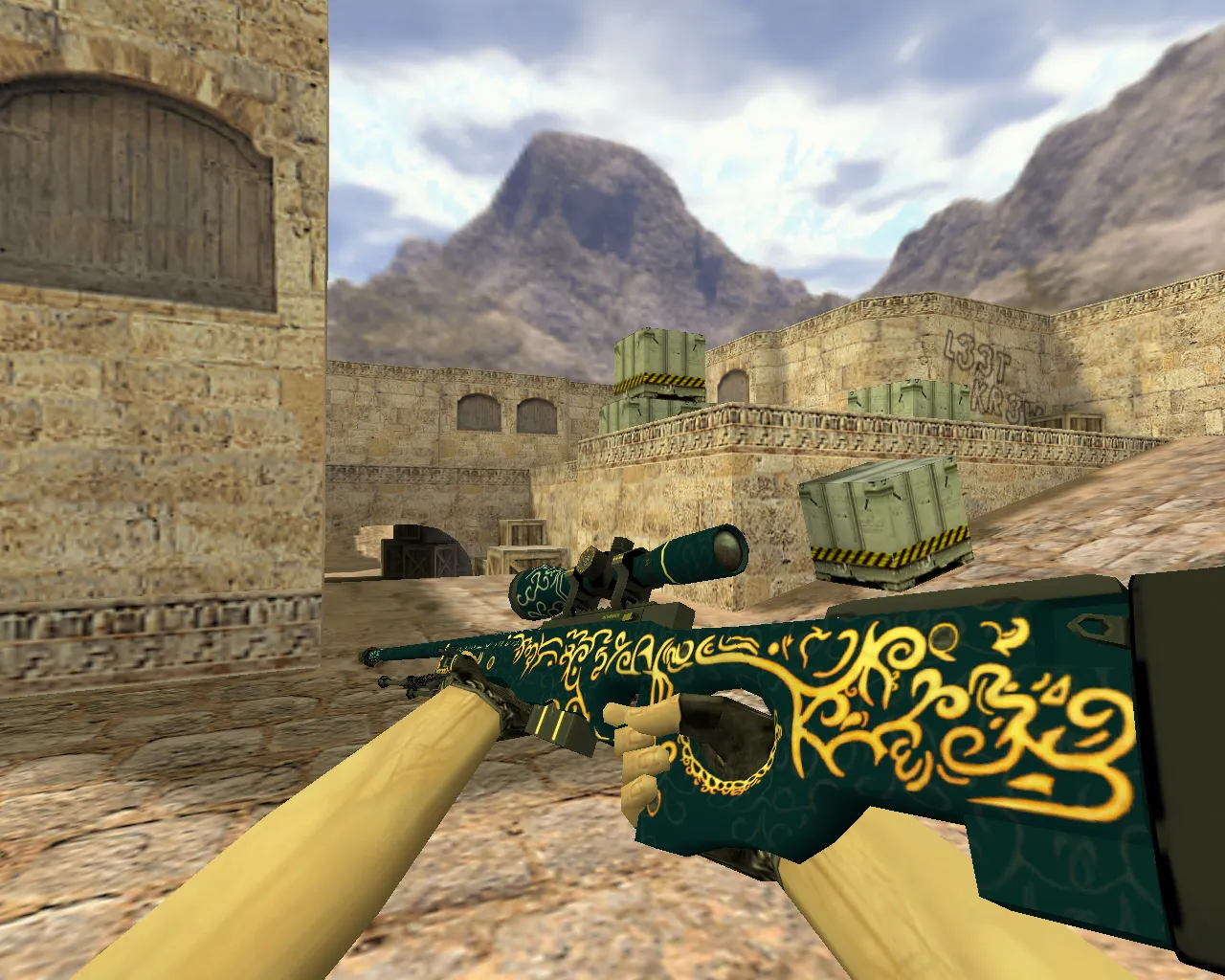 Скачать Модель AWP Вавилон для CS 1.6 - Уникальная и качественная - Скриншот